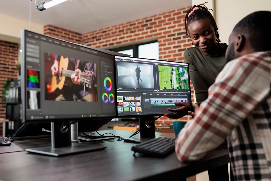 A graphic designer in Kenya working